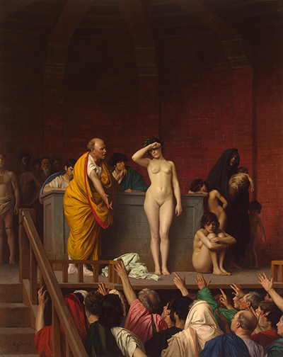 Slave Market in Rome Jean-Leon Gerome